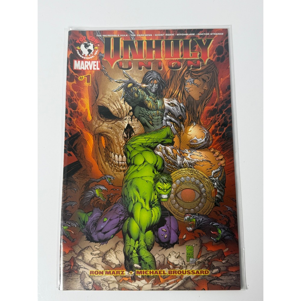 Unholy Union 1 Marvel Top Cow Hulk Ghost Rider Witchblade Darkness Ron Marz 2007